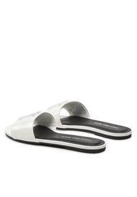 Calvin Klein Jeans Klapki Flat Sandal Slide Mg Met YW0YW01348 Biały. Kolor: biały #6