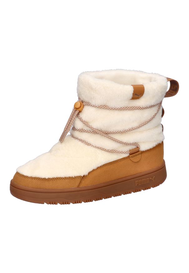 Buty śniegowce damskie Puma Snowbae Suede Wns 402175 02. Kolor: beżowy, wielokolorowy, brązowy. Model: Puma Suede