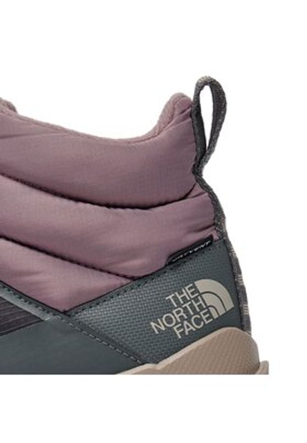 The North Face Śniegowce W Thermoball Progressive Zip II Wp NF0A5LWFODR1 Szary. Kolor: szary. Materiał: materiał