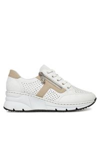 Sneakersy Rieker. Kolor: biały