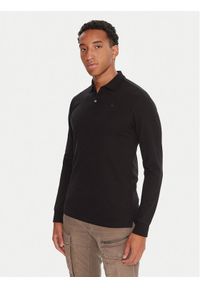 G-Star RAW - G-Star Raw Polo Dunda D27683-5864 Czarny Slim Fit. Typ kołnierza: polo. Kolor: czarny. Materiał: bawełna