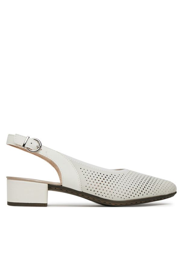 Czółenka Rieker. Kolor: biały