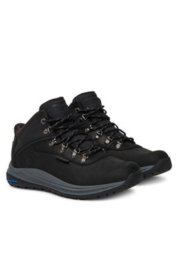skechers - Skechers Trekkingi Meroe 205285 BLK Czarny. Kolor: czarny. Materiał: skóra. Sport: turystyka piesza