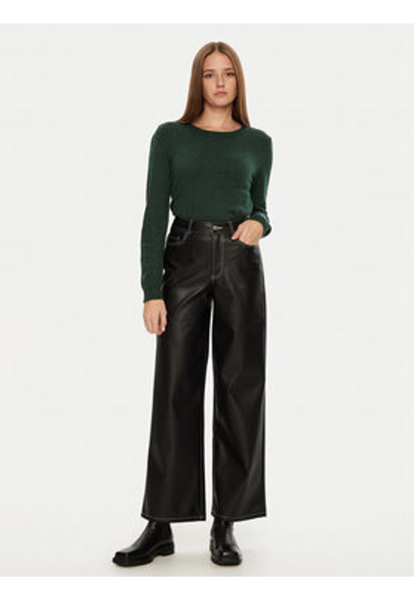 Vila Sweter Ril 14054177 Zielony Regular Fit. Kolor: zielony. Materiał: syntetyk, wiskoza