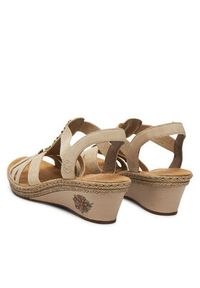 Rieker Sandały V2451-62 Beżowy. Kolor: beżowy. Materiał: syntetyk, materiał #2