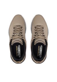 skechers - Skechers Trekkingi Max Protect 237672 TPBK Brązowy. Kolor: brązowy. Materiał: skóra. Sport: turystyka piesza