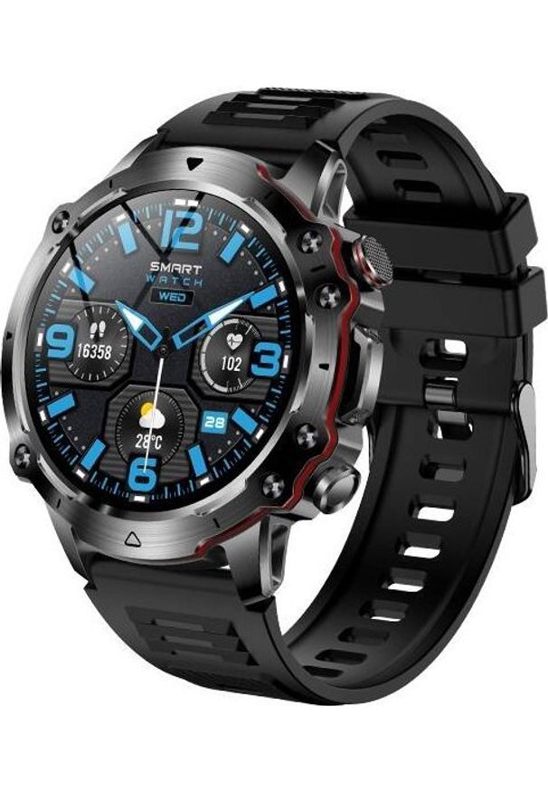 7SMART - Smartwatch 7Smart V91 Czarny. Rodzaj zegarka: smartwatch. Kolor: czarny