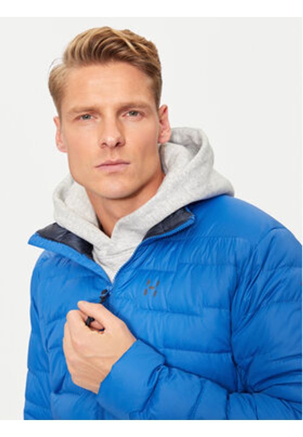 Haglöfs Kurtka puchowa ROC Flash 607462 Niebieski Standard Fit. Kolor: niebieski. Materiał: syntetyk