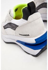 Sneakersy męskie DSQUARED2. Materiał: guma, zamsz, materiał. Wzór: aplikacja