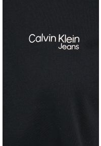 Calvin Klein Jeans t-shirt bawełniany J20J218802.PPYY kolor czarny. Kolor: czarny. Materiał: bawełna. Długość rękawa: krótki rękaw. Długość: krótkie. Wzór: nadruk #3