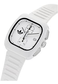 Adidas - adidas Zegarek Retro Wave Two Chrono AOSY24532 Biały. Kolor: biały. Materiał: syntetyk. Styl: retro #5