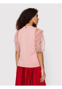 TwinSet - TWINSET Bluzka 221TP3440 Różowy Regular Fit. Kolor: różowy. Materiał: wiskoza #5