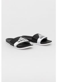 Adidas - adidas klapki Adilette męskie kolor czarny. Kolor: czarny. Materiał: materiał. Obcas: na obcasie. Wysokość obcasa: niski