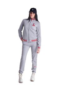 LEONE 1947 APPAREL - Damski dres uniwersytecki. Kolor: szary. Materiał: dresówka. Sport: fitness