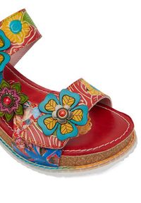 Laura Vita Klapki Bonito 31 Czerwony. Kolor: czerwony. Materiał: skóra #3