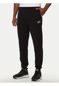 EA7 Emporio Armani Spodnie dresowe 8NPP66 PJVRZ 1200 Czarny Regular Fit. Kolor: czarny. Materiał: bawełna #1