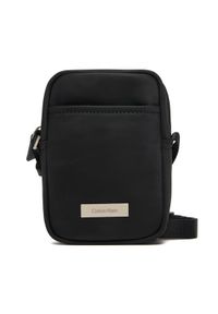 Calvin Klein Saszetka Sleek Slim Reporter LV04D3233G Czarny. Kolor: czarny. Materiał: materiał #1
