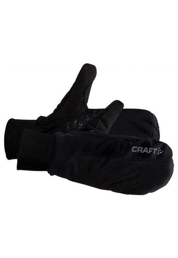Rękawice Craft core insulate mitten. Kolor: czarny. Materiał: polar, prążkowany. Sport: narciarstwo