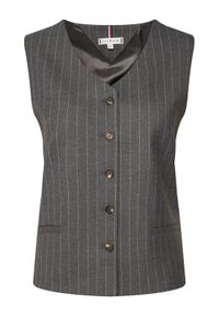 TOMMY HILFIGER - Tommy Hilfiger Kamizelka WW0WW46661 Szary Regular Fit. Kolor: szary. Materiał: syntetyk
