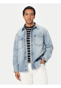 Tommy Jeans Koszula jeansowa DM0DM23269 Niebieski Relaxed Fit. Kolor: niebieski. Materiał: bawełna #1