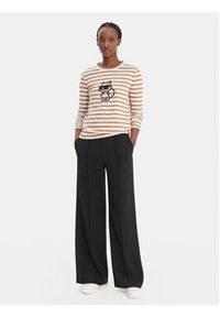 Karl Lagerfeld - KARL LAGERFELD Spodnie materiałowe B1W10014 Czarny Relaxed Fit. Kolor: czarny. Materiał: syntetyk #4