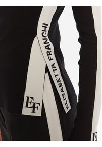 Elisabetta Franchi Sweter MK-03S-56E2-V320 Czarny Regular Fit. Kolor: czarny. Materiał: wiskoza #5