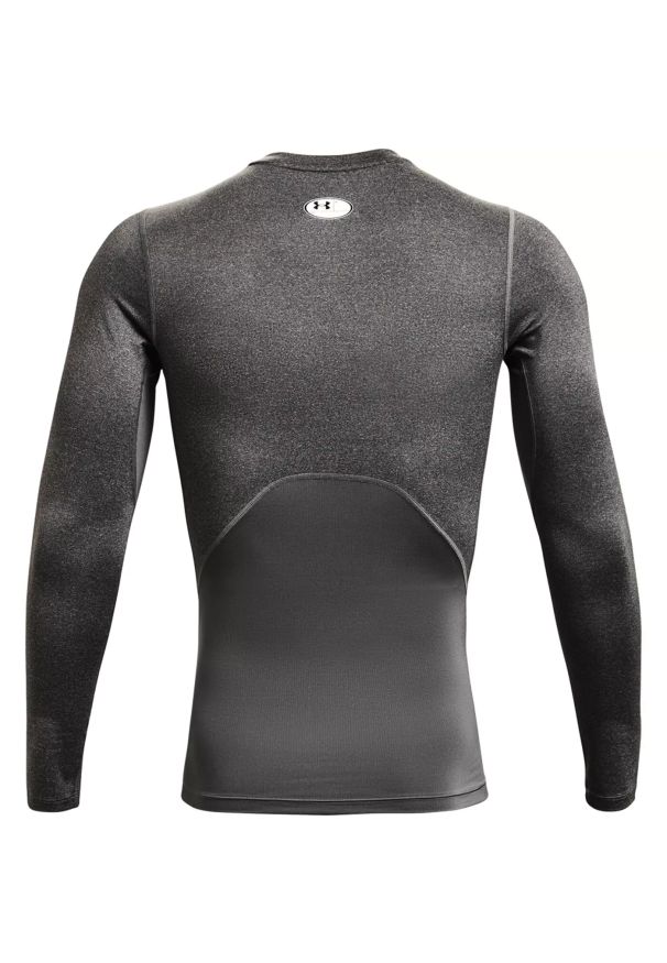 Koszulka męska treningowa szara Under Armour HeatGear Armour LongSleeve. Kolor: szary. Materiał: poliester, elastan, tkanina, materiał. Długość rękawa: długi rękaw. Długość: długie. Sport: fitness