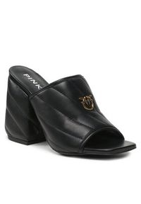 Pinko - PINKO Klapki Martine Sabot Nappa Trapuntata PE 23 BLKS1 100666 A0O0 Czarny. Kolor: czarny. Materiał: skóra