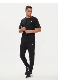 Adidas - adidas Spodnie dresowe Essentials Fleece Regular Tapered Joggers HL2236 Czarny Regular Fit. Kolor: czarny. Materiał: bawełna