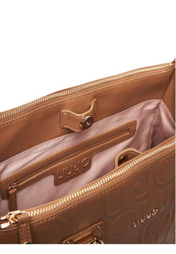 Liu Jo Torebka Ecs M Satchel AF5008 E0538 Brązowy. Kolor: brązowy. Materiał: skórzane