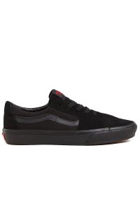 Buty unisex Vans Color Block SK8-Low VN0A4UUKENR1 - czarne. Okazja: na co dzień. Zapięcie: sznurówki. Kolor: czarny. Materiał: zamsz, materiał, guma. Szerokość cholewki: normalna. Model: Vans SK8