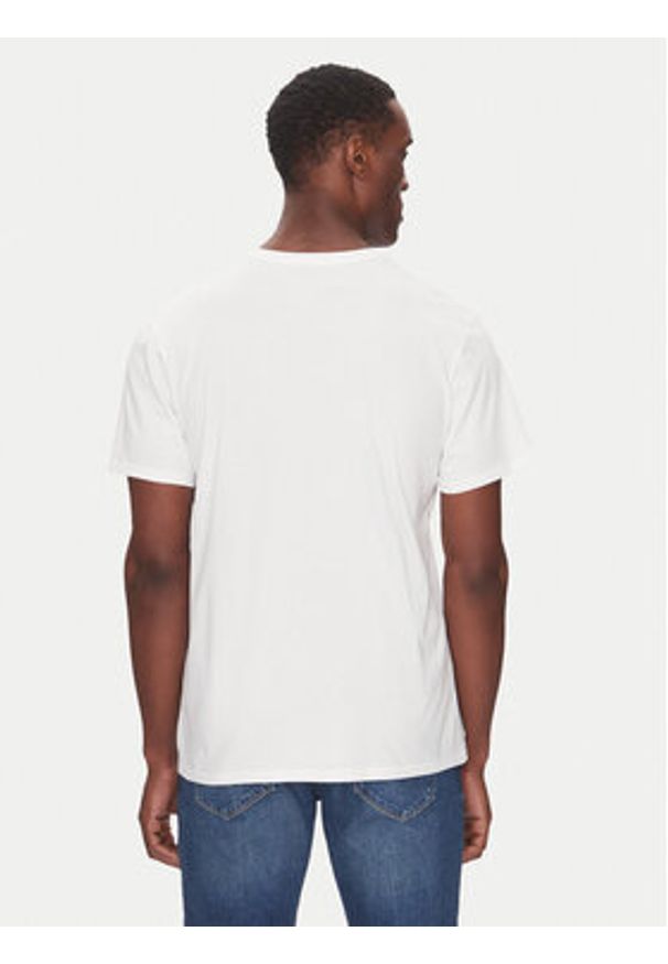 Lacoste Komplet t-shirtów TH9010 Biały Regular Fit. Kolor: biały. Materiał: bawełna