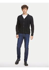 Lindbergh Kardigan 30-800223 Czarny Comfort Fit. Kolor: czarny. Materiał: wełna #5