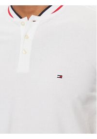 TOMMY HILFIGER - Tommy Hilfiger Polo Mao MW0MW34752 Biały Slim Fit. Typ kołnierza: polo. Kolor: biały. Materiał: bawełna