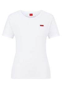 Hugo T-Shirt 50478510 Biały Regular Fit. Kolor: biały. Materiał: bawełna #3