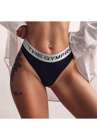 Intica - Stringi sportowe z elastycznego materiału na treningi Ayla. Kolor: niebieski. Materiał: materiał #11