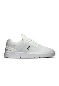 On - ON THE ROGER Spin White | Black Sneakersy damskie. Okazja: do pracy, na co dzień. Kolor: biały. Materiał: materiał. Szerokość cholewki: normalna. Sport: tenis #1