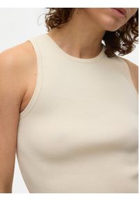 Vero Moda Top Ginny 10300339 Biały Slim Fit. Kolor: biały. Materiał: syntetyk #6
