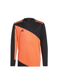 Adidas - Bluza bramkarska dla dzieci adidas Squadra 21 Goalkeeper Jersey Youth. Kolor: wielokolorowy, czarny, czerwony. Materiał: jersey
