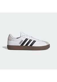 Adidas - Buty VL Court 3.0. Kolor: szary, biały, wielokolorowy, czarny. Materiał: skóra, zamsz. Sport: turystyka piesza #1