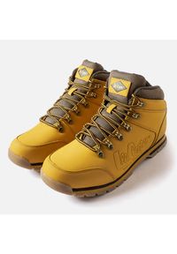 Żółte skórzane buty Lee Cooper LCJ-21-01-0706M. Okazja: na spacer, na spotkanie biznesowe. Wysokość cholewki: przed kolano. Nosek buta: okrągły. Kolor: żółty. Materiał: skóra. Szerokość cholewki: normalna. Sezon: zima. Sport: turystyka piesza #3