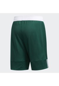 Adidas - Krótkie spodenki adidas 3G Speed Reversible. Kolor: zielony, biały, wielokolorowy. Długość: krótkie. Sport: koszykówka, fitness