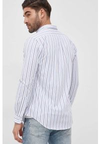 Polo Ralph Lauren koszula męska slim z kołnierzykiem button-down. Typ kołnierza: polo, button down. Materiał: tkanina. Długość rękawa: długi rękaw. Długość: długie