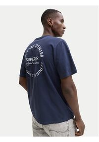 Jack & Jones T-Shirt Edover 12288005 Granatowy Regular Fit. Kolor: niebieski. Materiał: bawełna #3