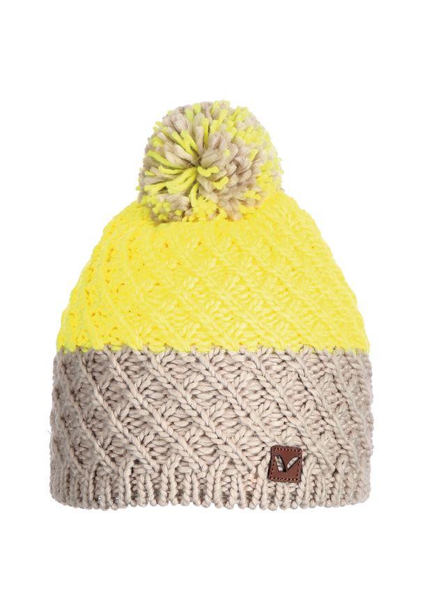 Czapka damska z pomponem Viking Mana. Kolor: wielokolorowy, żółty, brązowy. Styl: sportowy