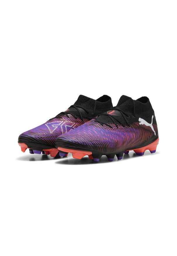 Puma - Buty piłkarskie FUTURE 8 PRO FG/AG PUMA Black White Glowing Red. Kolor: biały, czerwony, wielokolorowy, czarny. Sport: piłka nożna