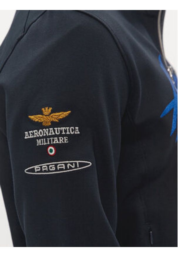 Aeronautica Militare Bluza 241FE1790F509 Granatowy Regular Fit. Kolor: niebieski. Materiał: wiskoza