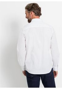 Koszula ze stretchem Slim Fit bonprix biały. Kolor: biały. Długość rękawa: długi rękaw. Długość: długie #2