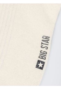 Big-Star - Stopki męskie w prążek białe Arnold 100. Kolor: biały. Materiał: bawełna. Wzór: prążki #2