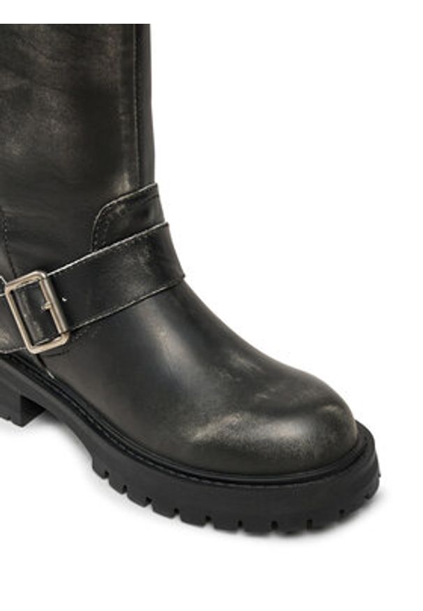 Pepe Jeans Botki PLS50566 Czarny. Kolor: czarny. Materiał: skóra